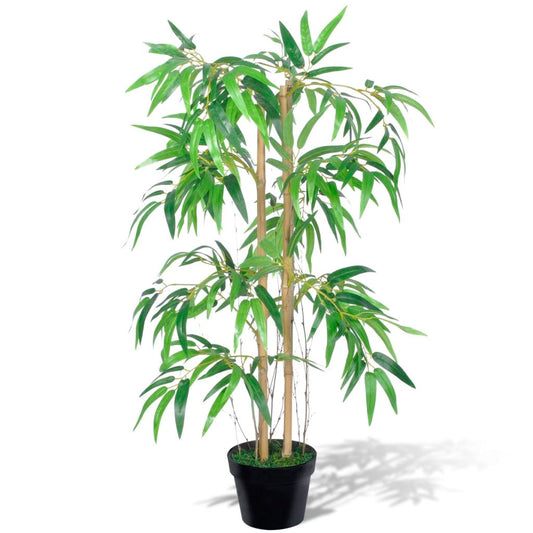 Artificial Bamboo Plant inchTwiggyinch with Pot 35inch